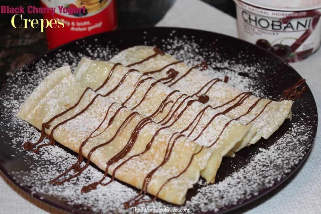 Black Cherry Yogurt Crepes via thebittersideofsweet Black Cherry Yogurt Crepes via thebittersideofsweet