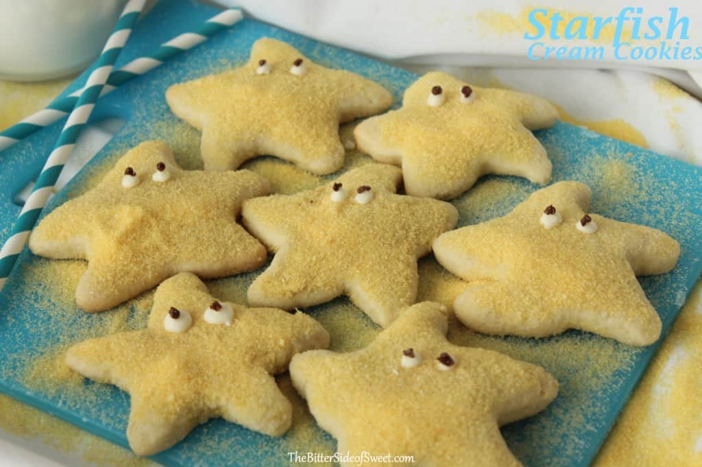 Starfish Cream Cookies via thebittersideofsweet Starfish Cream Cookies