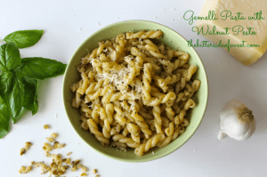 Gemelli Pasta with Walnut Pesto