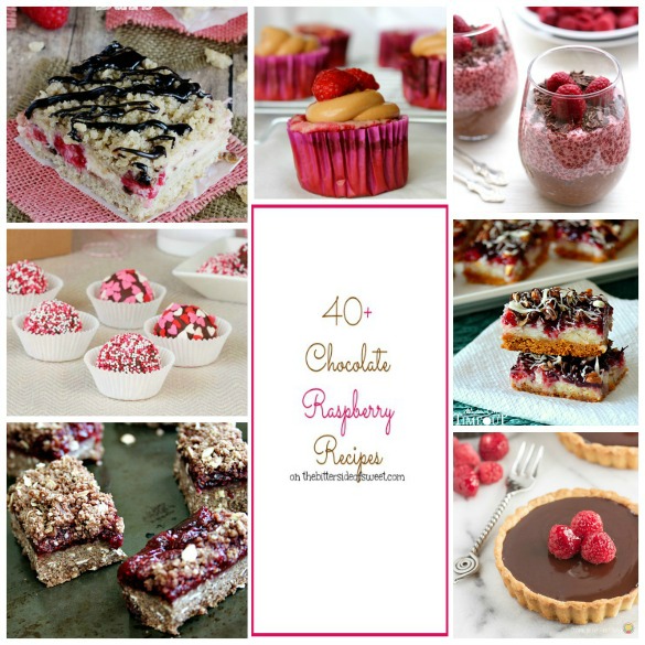 40+ Chocolate Raspberry Recipes | thebittersideofsweet.com 40+ Chocolate Raspberry Recipes | thebittersideofsweet.com