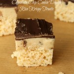 Chocolate Chip Cookie Dough Rice Krispy Treats 1