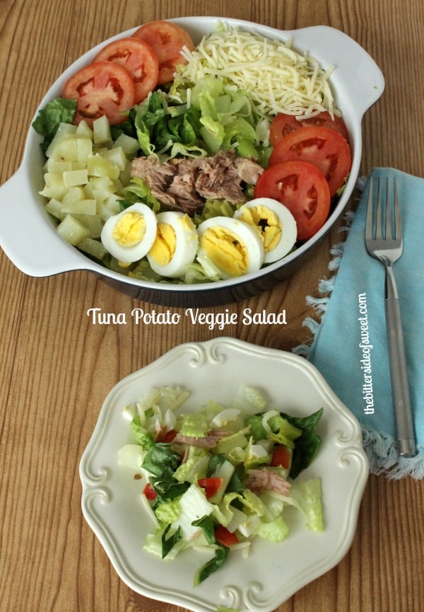 Tuna Potato Veggie Salad | thebittersideofsweet.com
