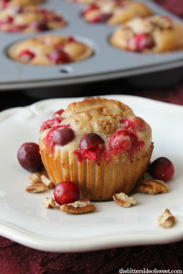 Cranberry Pecan Muffins | thebittersideofsweet.com