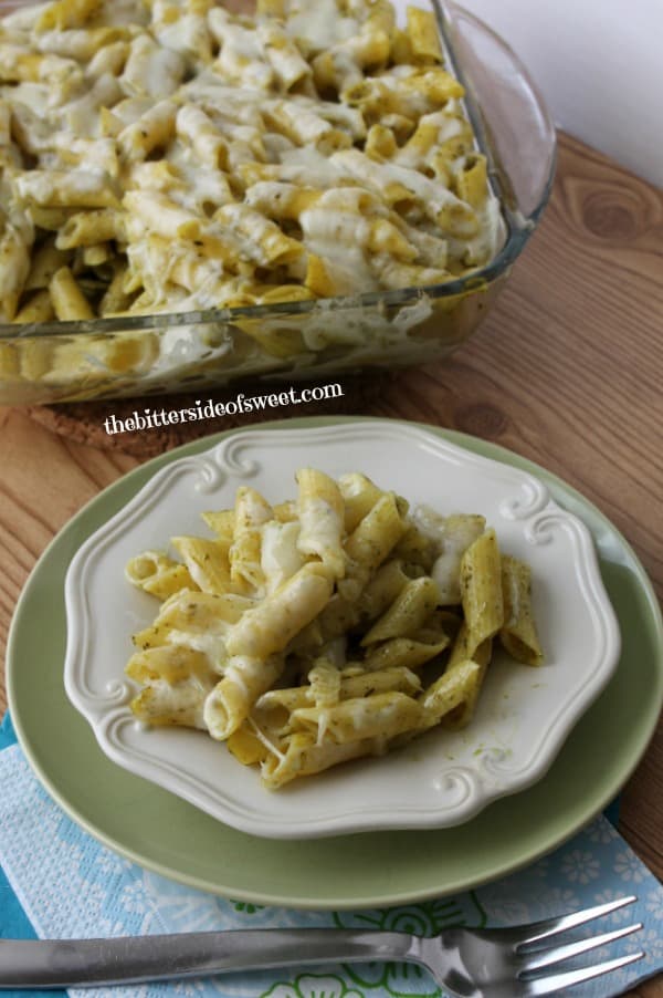 Gluten Free Pesto Pasta Bake | thebittersideofsweet.com Gluten Free Pesto Pasta Bake | thebittersideofsweet.com