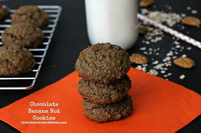 Chocolate Banana Nut Cookies | thebittersideofsweet.com #EatHealthy15 Chocolate Banana Nut Cookies | thebittersideofsweet.com #EatHealthy15
