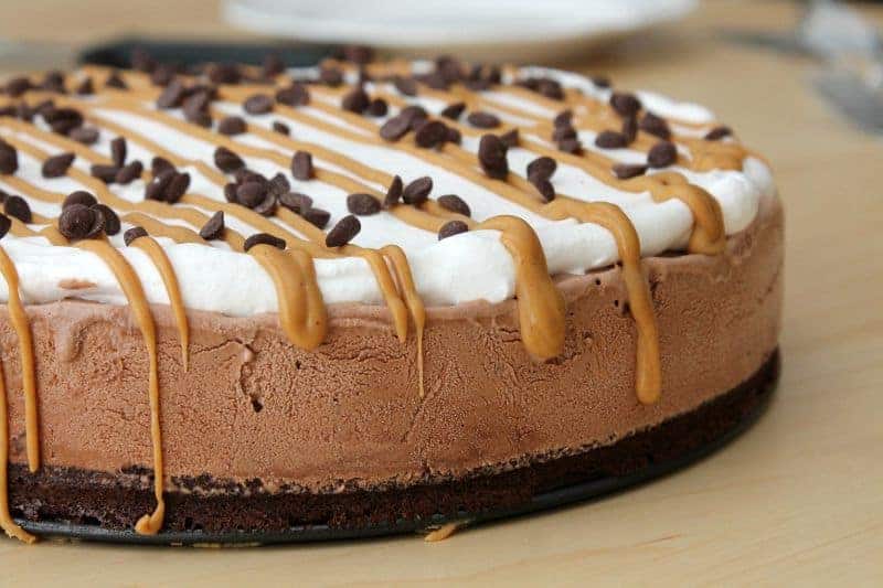 Peanut Butter Brownie Ice Cream Cake - The Bitter Side of Sweet
