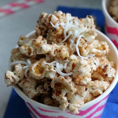Chocolate Coconut Flax Popcorn
