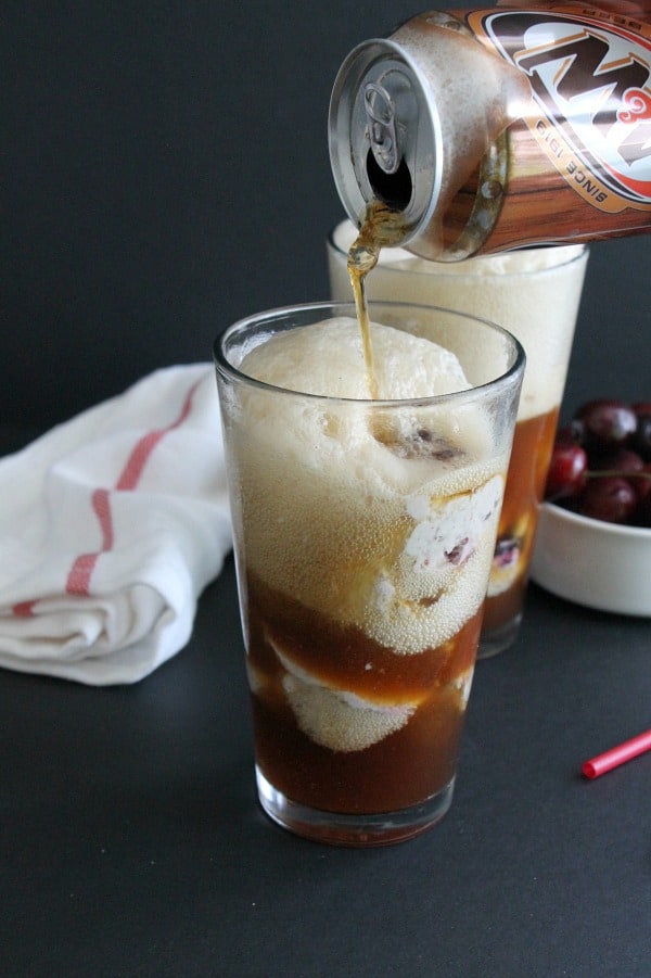 Cherry Vanilla Root Beer Float | The Bitter Side of Sweet #ad