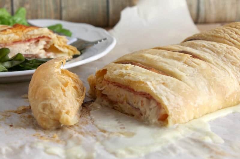 Chicken Cordon Bleu Puff Pastry | The Bitter Side of Sweet