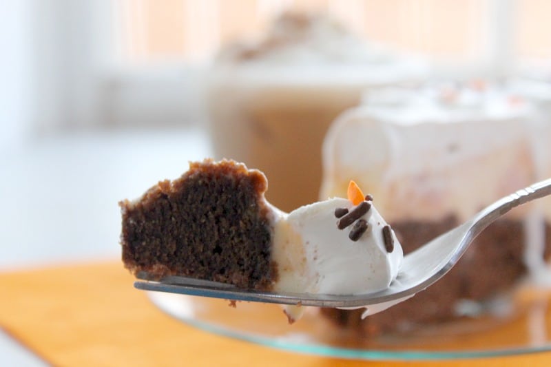 Pumpkin Brownie Ice Cream Cake | The Bitter Side of Sweet