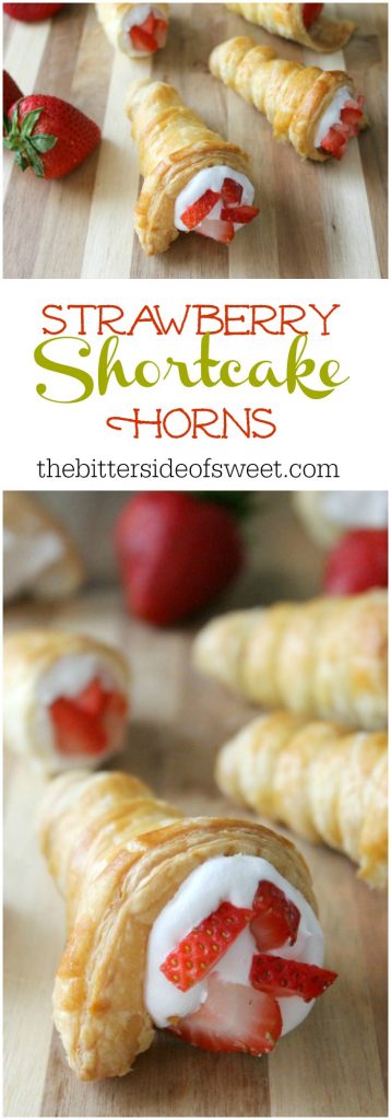 Strawberry Shortcake Horns | The Bitter Side of Sweet