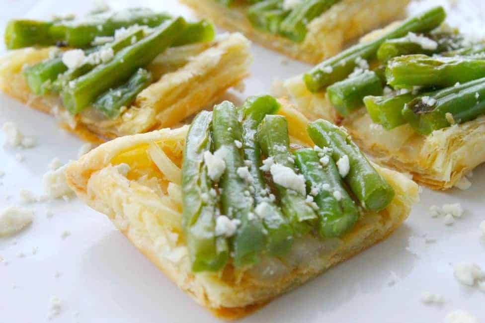 Grilled Green Beans and Onion Tarts | The Bitter Side of Sweet