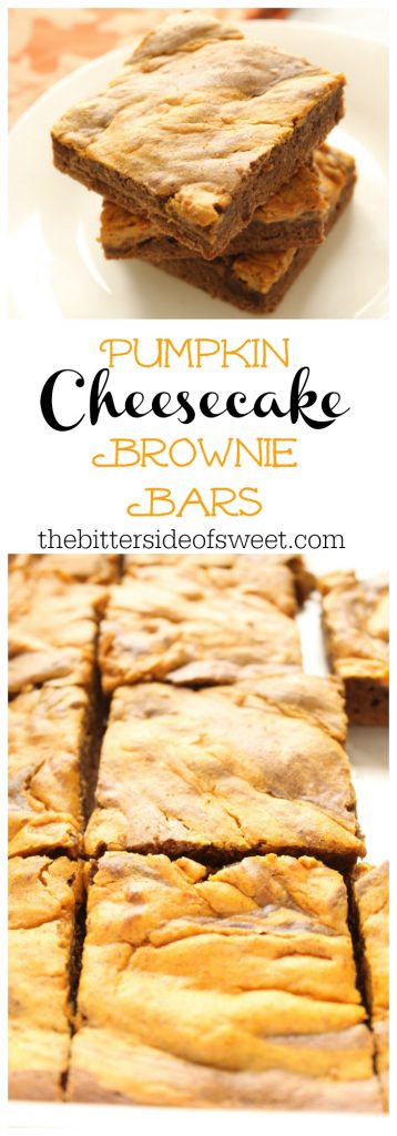 Pumpkin Cheesecake Brownie Bars | The Bitter Side of Sweet