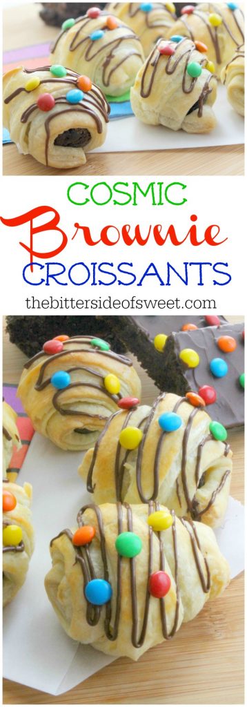 Cosmic Brownie Croissants | The Bitter Side of Sweet #puffpastry #brownie #chocolate