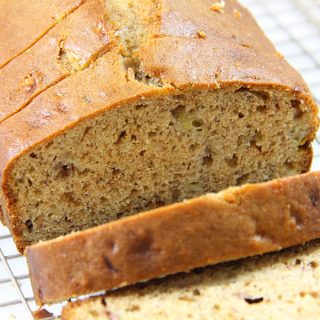 Classic Banana Bread on wire rack