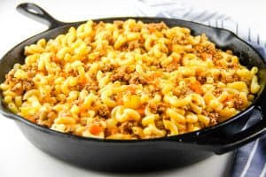 Cheesy Macaroni Pasta Bake uncooked