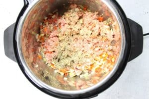 Instant Pot Turkey Ragu with spices