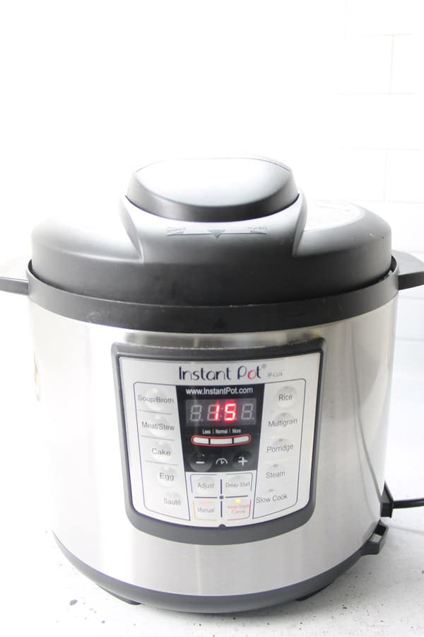 Instant Pot with timer on 15 minutes