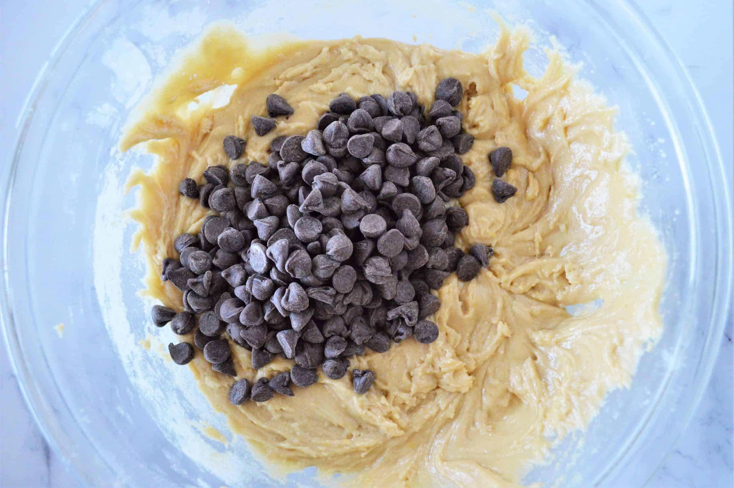 Chocolate Chip Caramel Cookies with chocolate chips