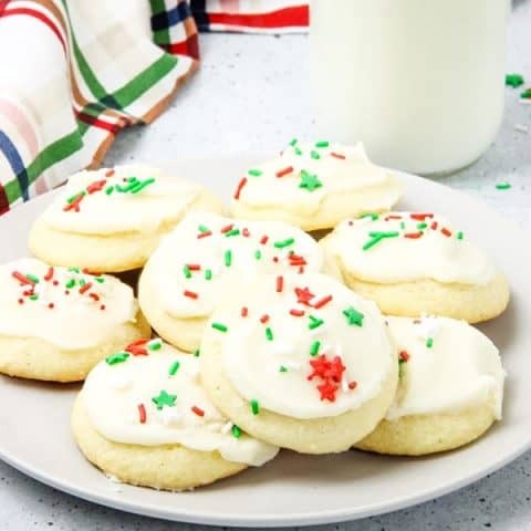 Decorated cookies on a plate