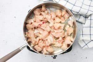 Chicken in skillet