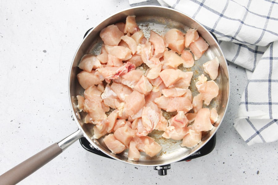Chicken in skillet