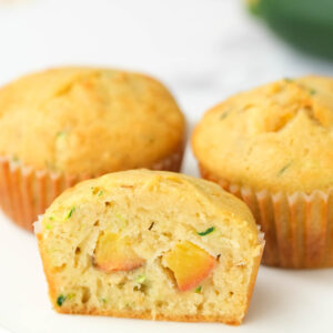 muffins cut in half.