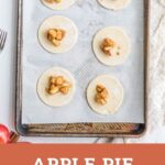 apple pie turnovers photo with text