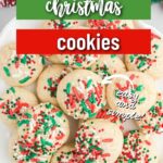 Vanilla Christmas Cookies photo with text