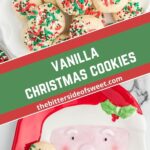 collage of Vanilla Christmas Cookies