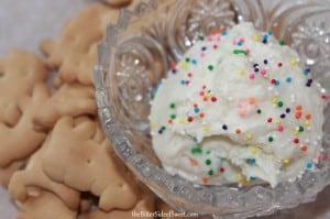 Funfetti Cake Mix Dip via thebittersideofsweet