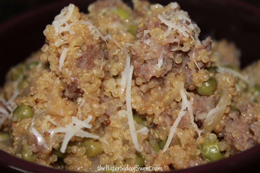 Sausage and Peas Quinoa1