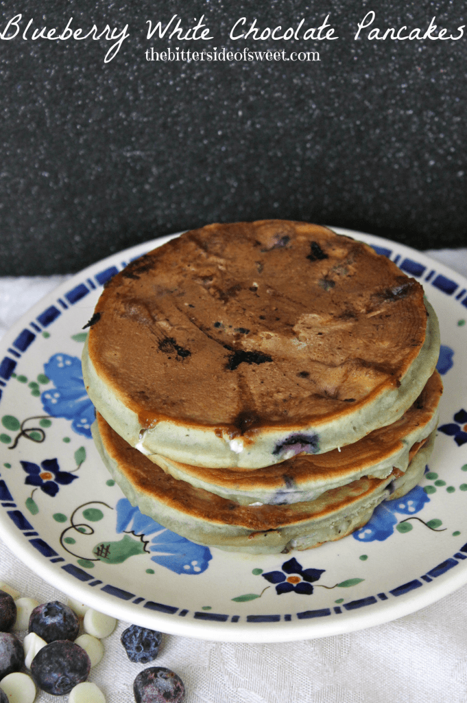 Blueberry White Chocolate Pancakes 