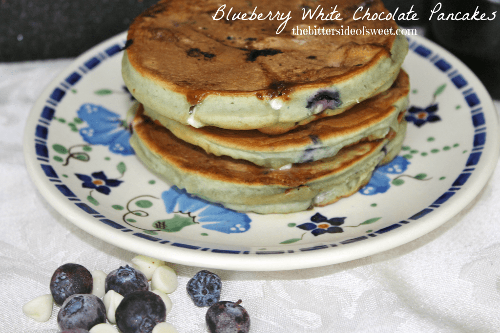 Blueberry White Chocolate Pancakes 