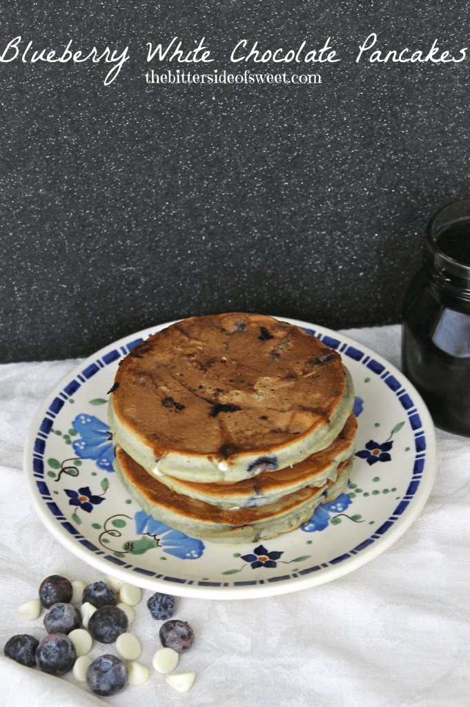 Blueberry White Chocolate Pancakes 