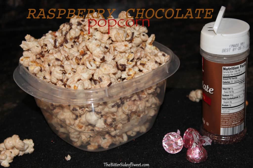 Raspberry Chocolate Popcorn