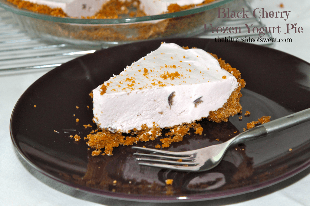 Black Cherry Frozen Yogurt Pie  via thebittersideofsweet.com