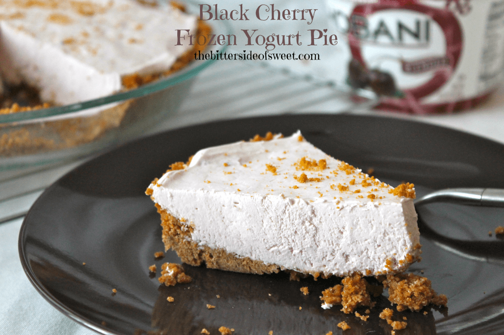 Black Cherry Frozen Yogurt Pie  via thebittersideofsweet.com