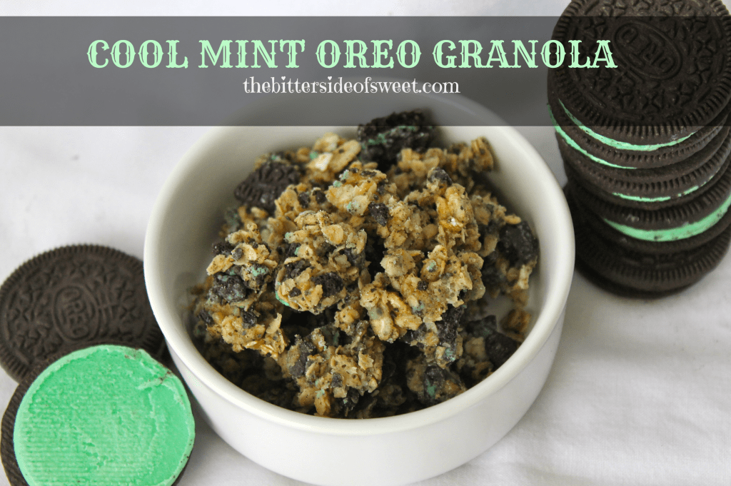 Cool Mint Oreo Granola  via thebittersideofsweet