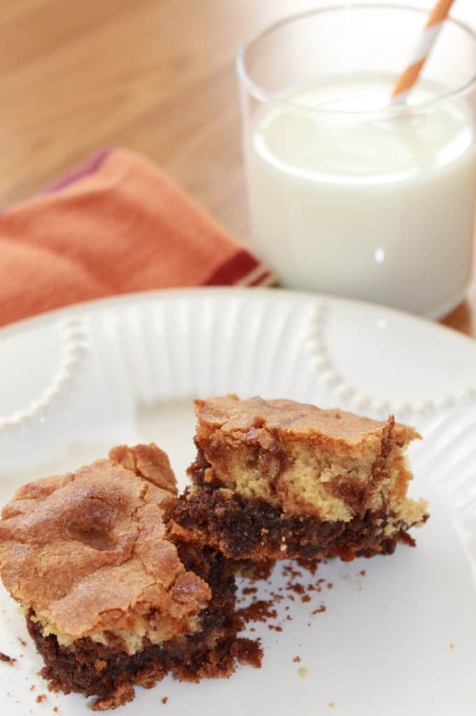 Chocolate Butterscotch Brownies via thebittersideofsweet.com