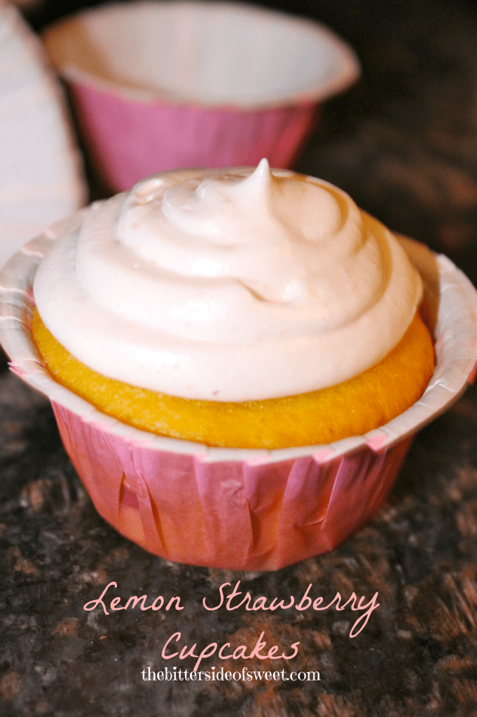 Lemon Strawberry Cupcakes 