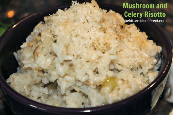 Mushroom and Celery Risotto 
