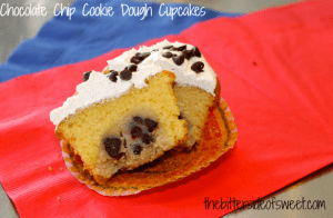 Chocolate Chip Cookie Dough Cupcakes 3