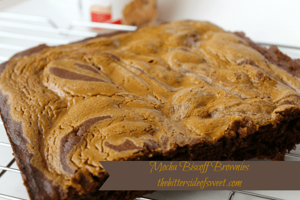 Mocha Biscoff Brownies | thebittersideofsweet.com #frostingcreations #brownies #biscoff#tastereal