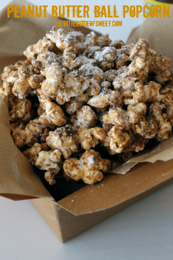 Peanut Butter Ball Popcorn The Bitter Side of Sweet