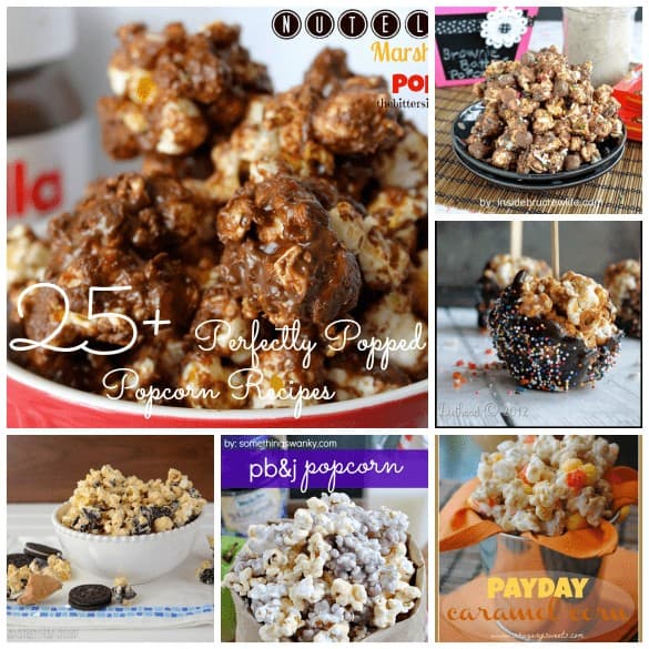 25+ Perfectly Popped Popcorn Recipes #popcorn #snacks #treats