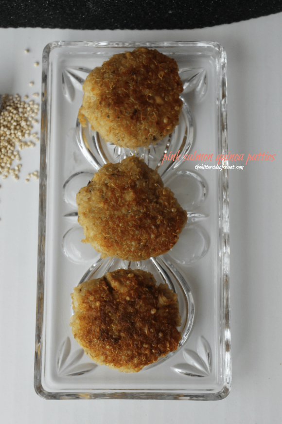 Pink Salmon Quinoa Patties theBitterSideofSweet