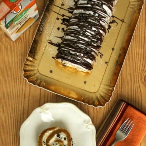 Chocolate Chip Pumpkin Roll