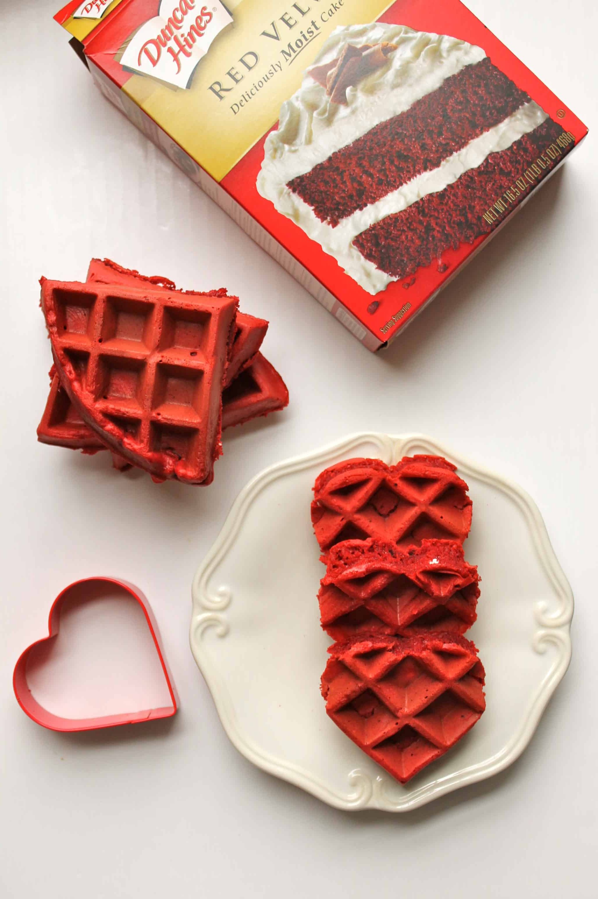 Red Velvet Cake Mix Waffles The Bitter Side of Sweet