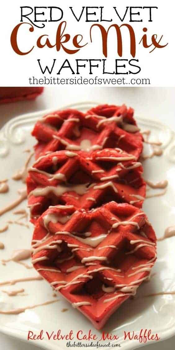 Red Velvet Cake Mix Waffles The Bitter Side of Sweet